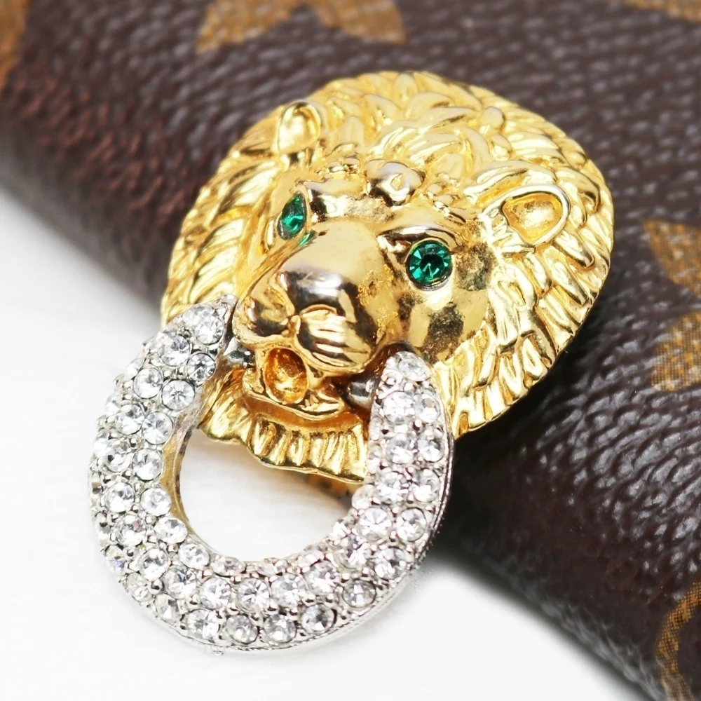 ⚜️ KENNETH LANE Lion's Head Doorknocker Earrings